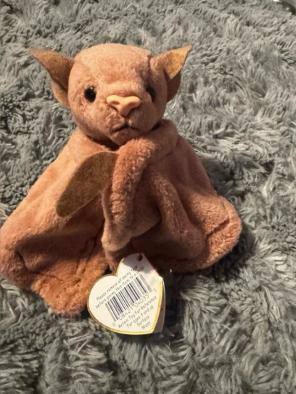 Plush Brown Bat Lovey - Soft Snuggle Blanket for Kids